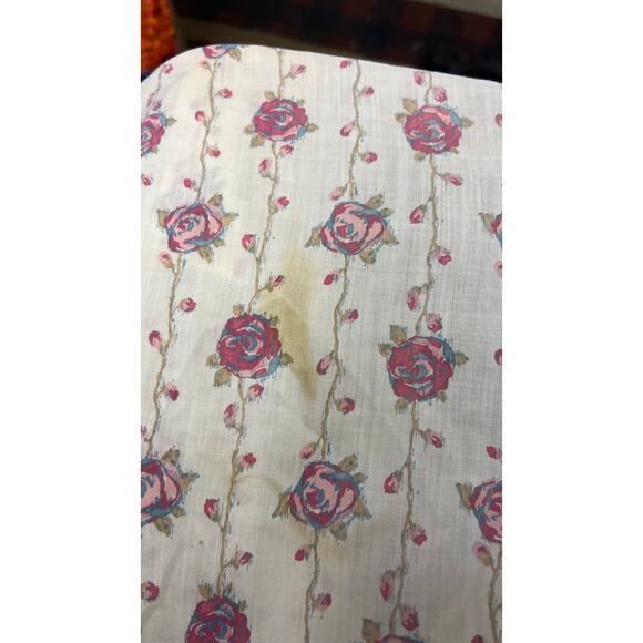 🌹 Champion Westerns Vintage Pearl Snap Shirt Rose Print Western Blouse FLAW - Picture 6 of 6